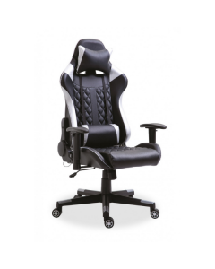 Gaming-Stuhl Robin mit LED - silber/schwarz